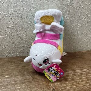 Shopkins Plush Toy Just Play Sneaky Wedge 6 Inch Soft Stuffed High Top Shoe New